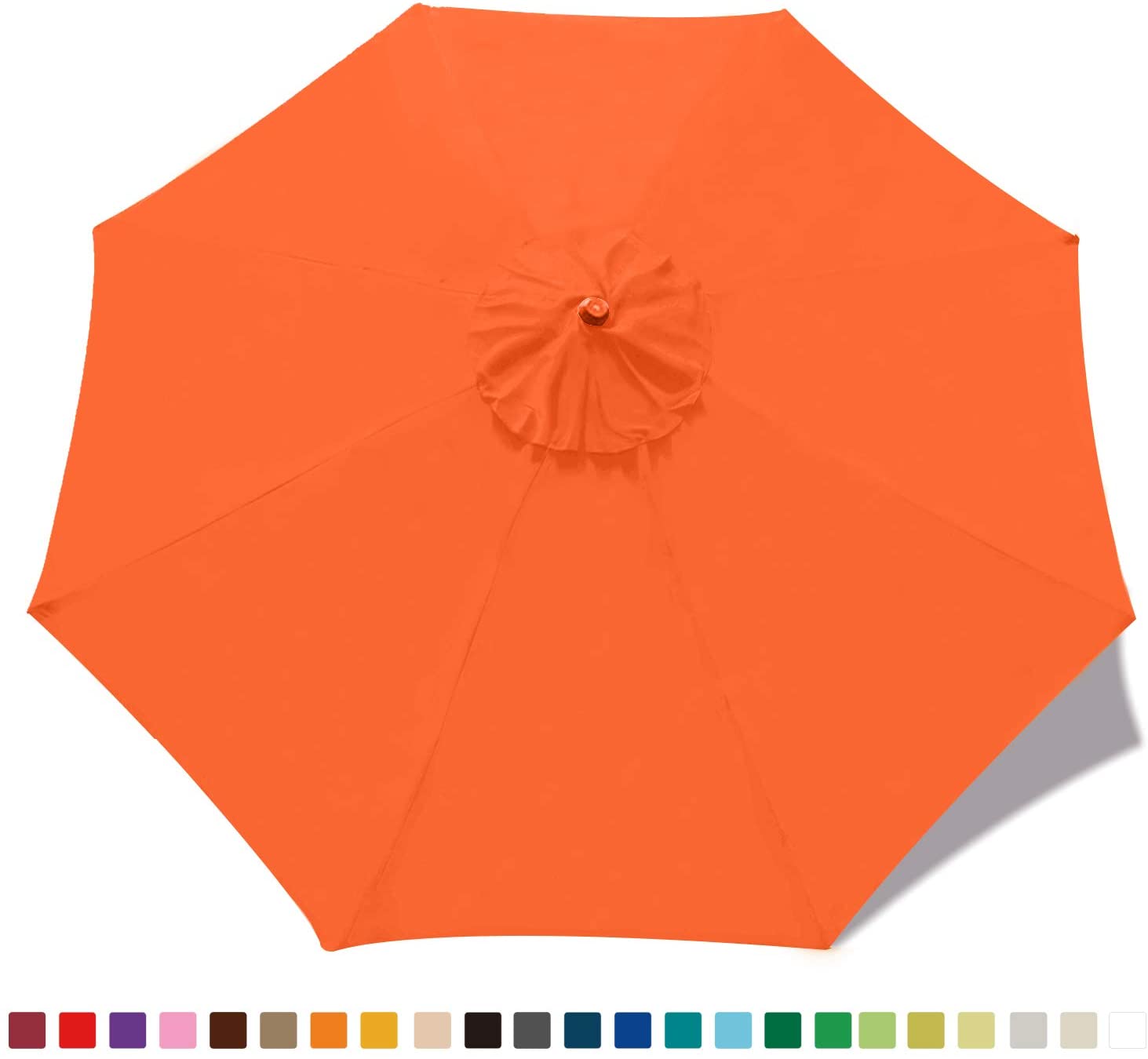 9′ Market Umbrella Kit – Orange | Rental
