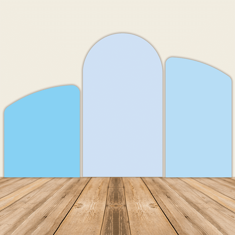Blue Round Arch Backdrop | Rental