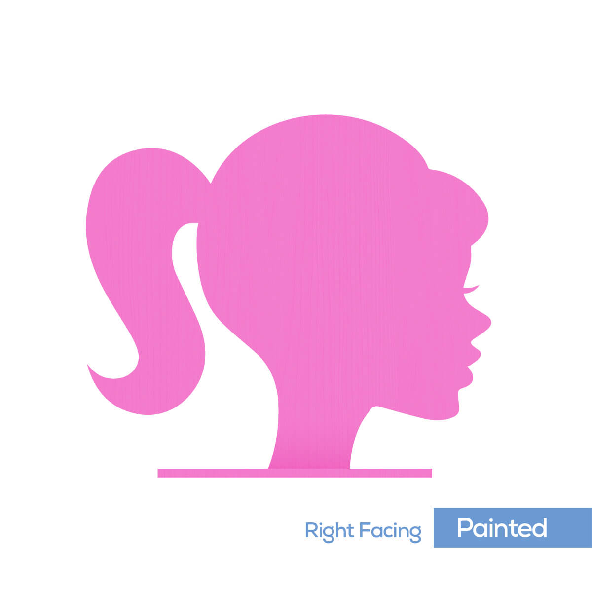 Barbie Silhouette Sign Face Prop – Right Facing – Wood – 5′ x 4′ | Rental Barbie Silhouette Sign Face Prop – Right Facing – Wood – 5′ x 4′ | Rental