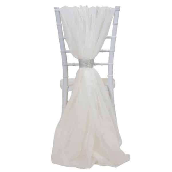DecoStar™ Single Piece Simple Back Chair Accent – Champagne | Rental