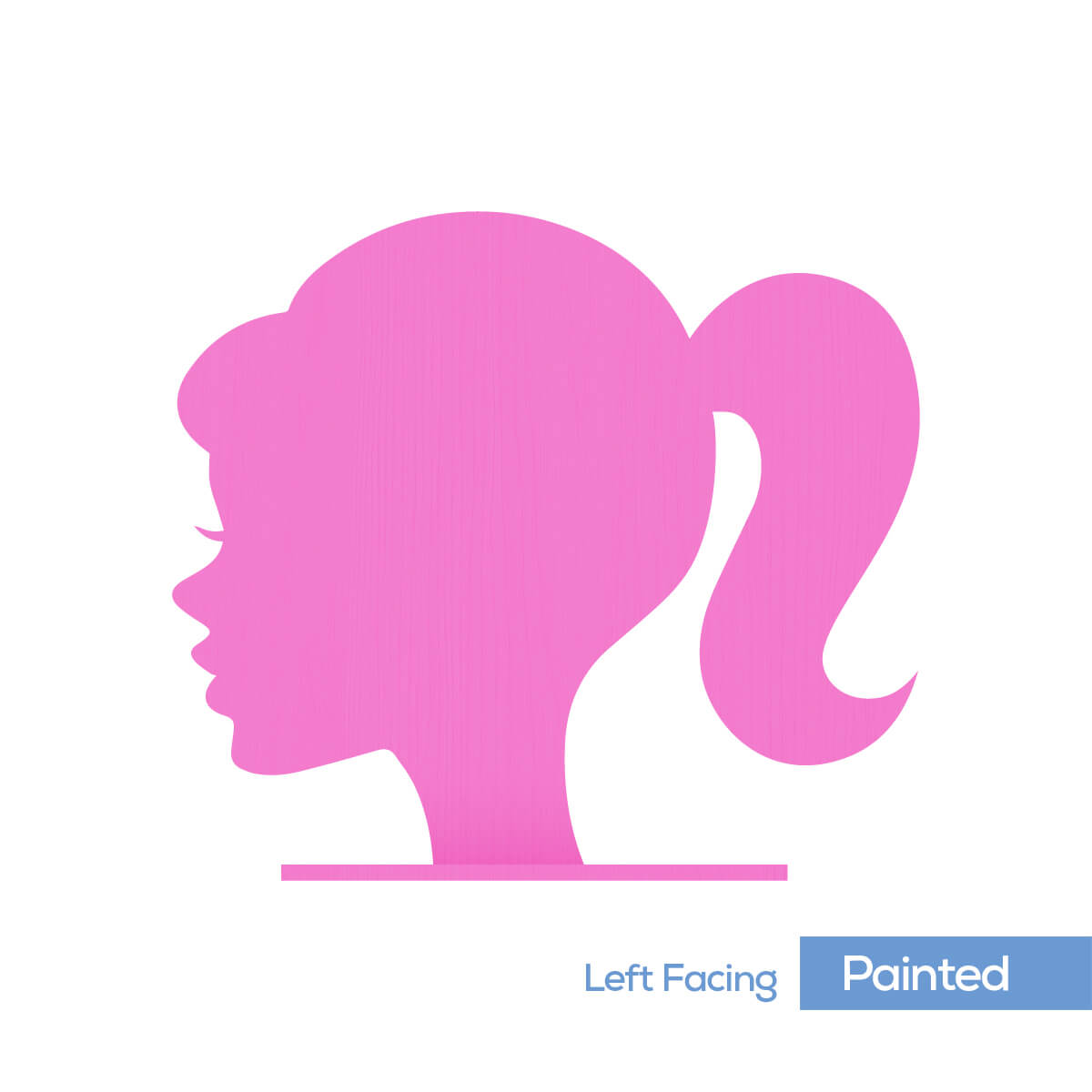 Barbie Silhouette Sign Face Prop – Left Facing – 5′ x 4′ | Rental Barbie Silhouette Sign Face Prop – Left Facing – 5′ x 4′ | Rental