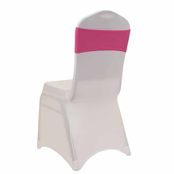 DecoStar™ 5″ Wide Spandex Chair Band – Fuchsia – 10 PACK | Rental DecoStar™ 5″ Wide Spandex Chair Band – Fuchsia – 10 PACK | Rental