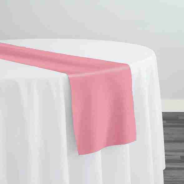 Premium Poly (Poplin) Table Runner in Coral 1202