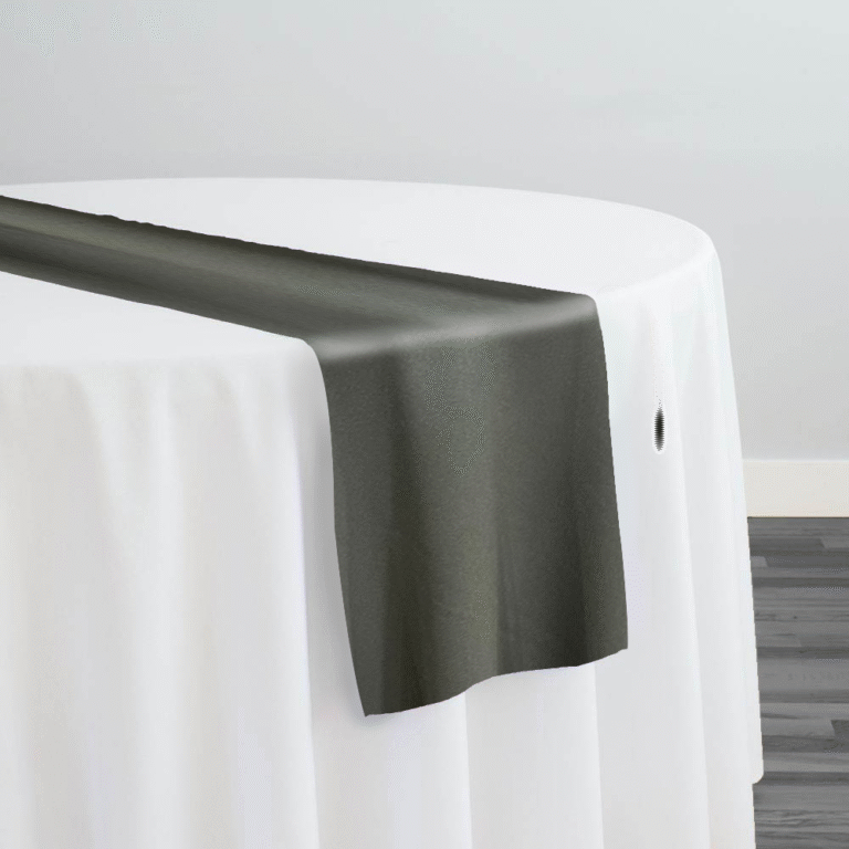 Scuba (Wrinkle-Free) Table Runner in Gunmetal