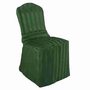 Poly Stripe Banquet Chair Cover | Cobalt