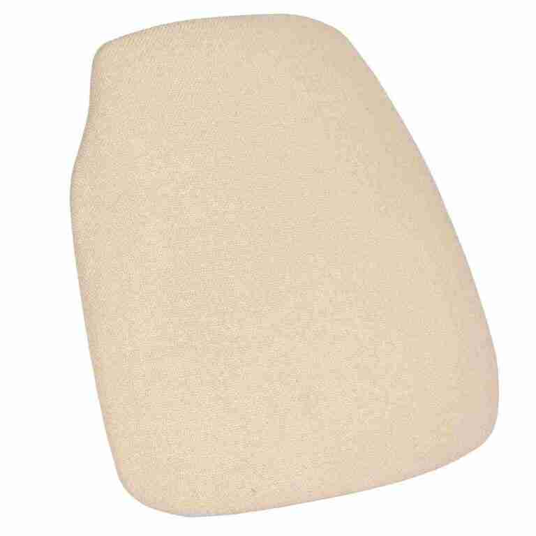 Ivory 1.75″ Thick Fabric Panel Back Chiavari Chair Cushion and SlipNot™ Technology | Rental Ivory 1.75″ Thick Fabric Panel Back Chiavari Chair Cushion and SlipNot™ Technology | Rental