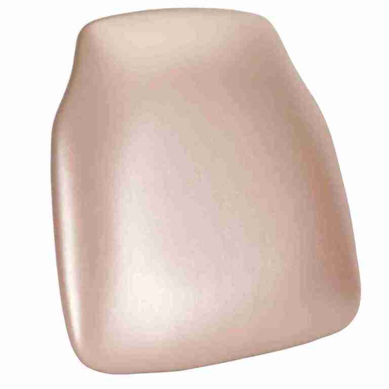 Sparkling Rose Gold Vinyl Panel Contour Back Chiavari Cushion with SlipNot™ Technology | Rental