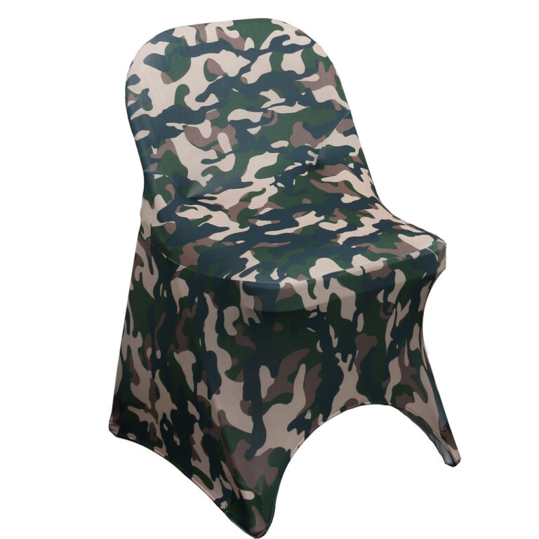 Stretch Spandex Folding Chair Cover Camouflage/Army | Rental