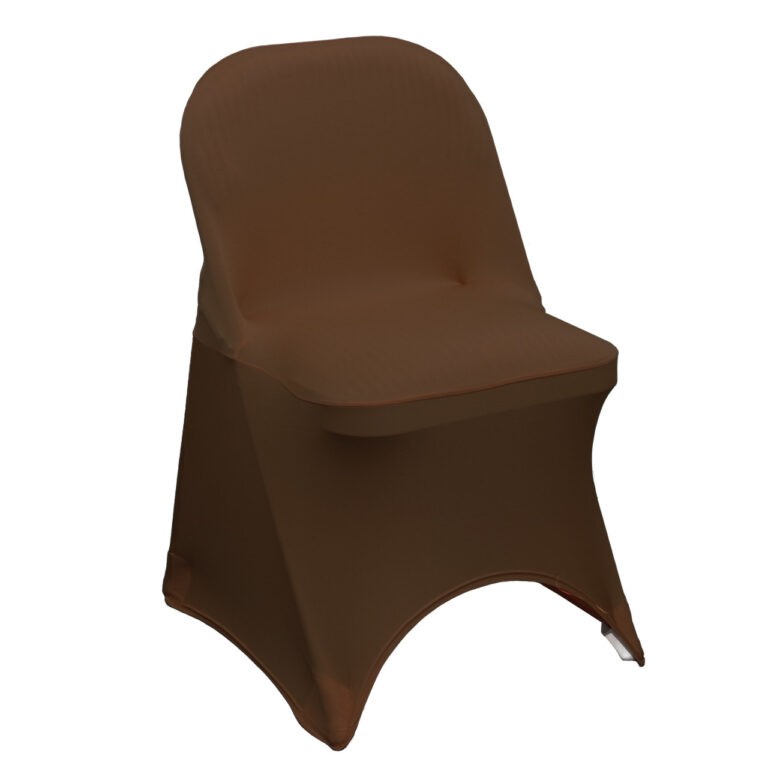 Stretch Spandex Folding Chair Cover Chocolate Brown | Rental