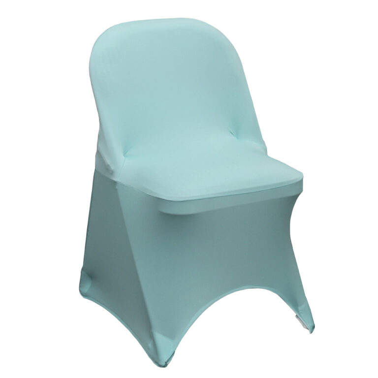 Stretch Spandex Folding Chair Cover Dusty Blue | Rental