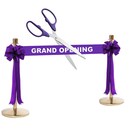 Grand Opening Scissors & Ribbon